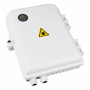 Настенный распределительный бокс на 16 волокон, наружной установки, IP65